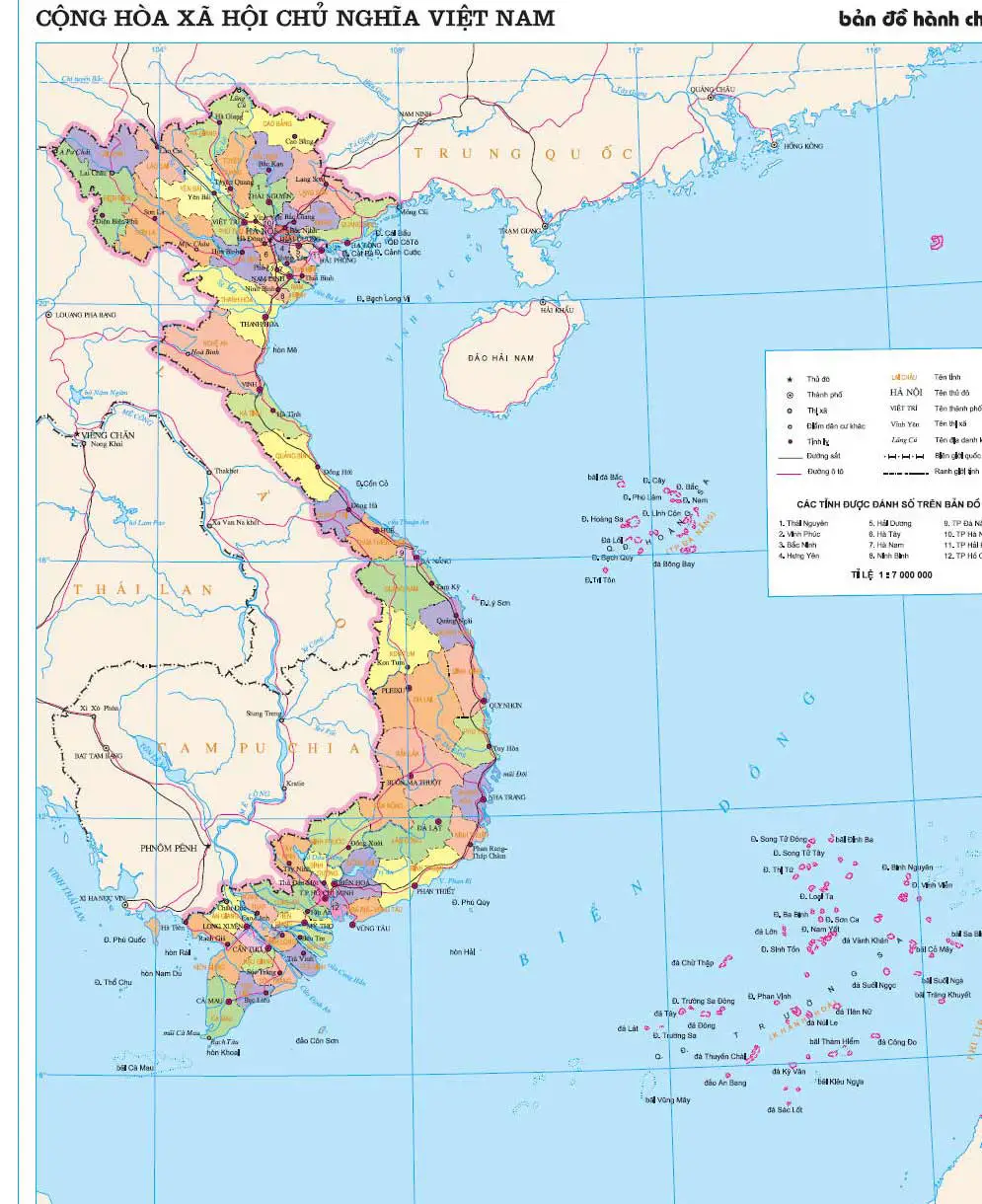 Vietnam • Mapsof.net