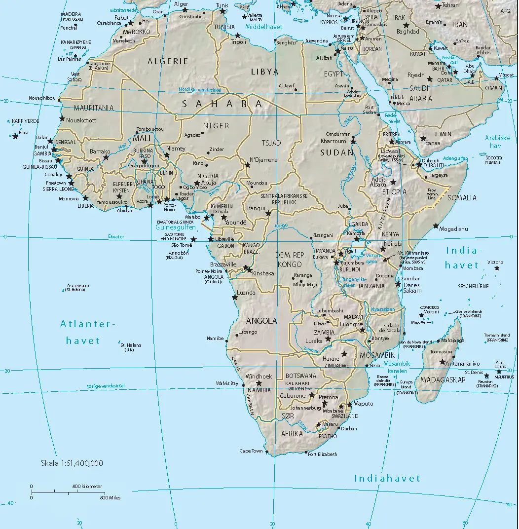 Africa • Mapsof.net