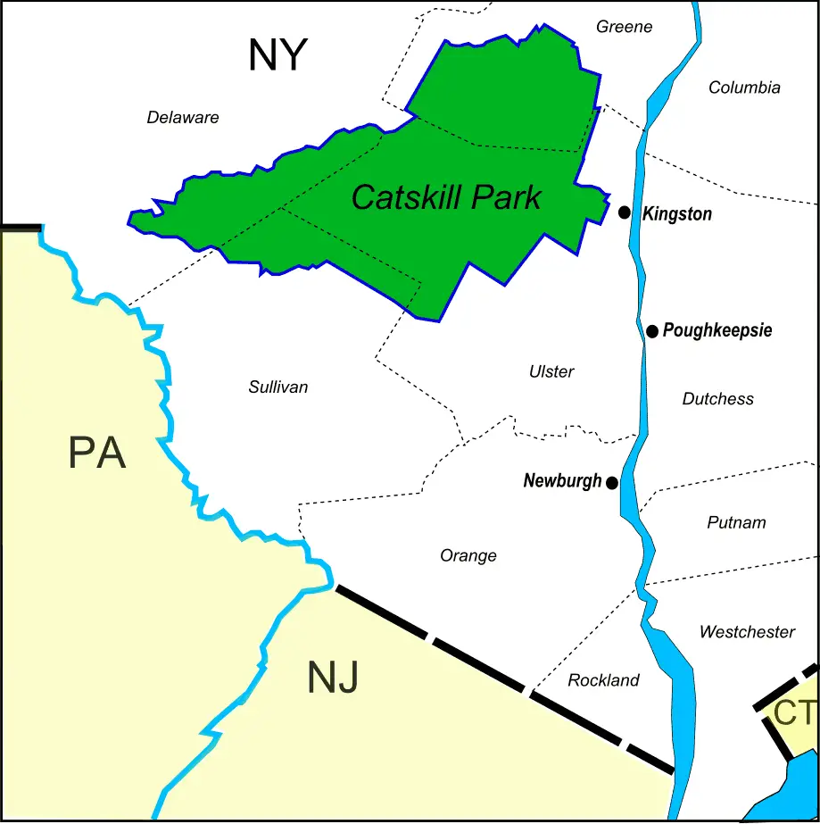 Catskill Park Location Map 