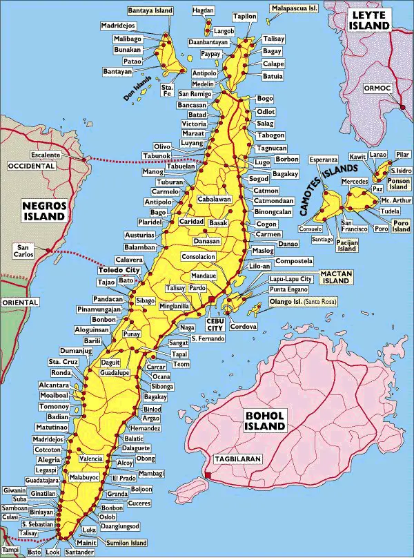 Cebu Cities Map Mapsof Net