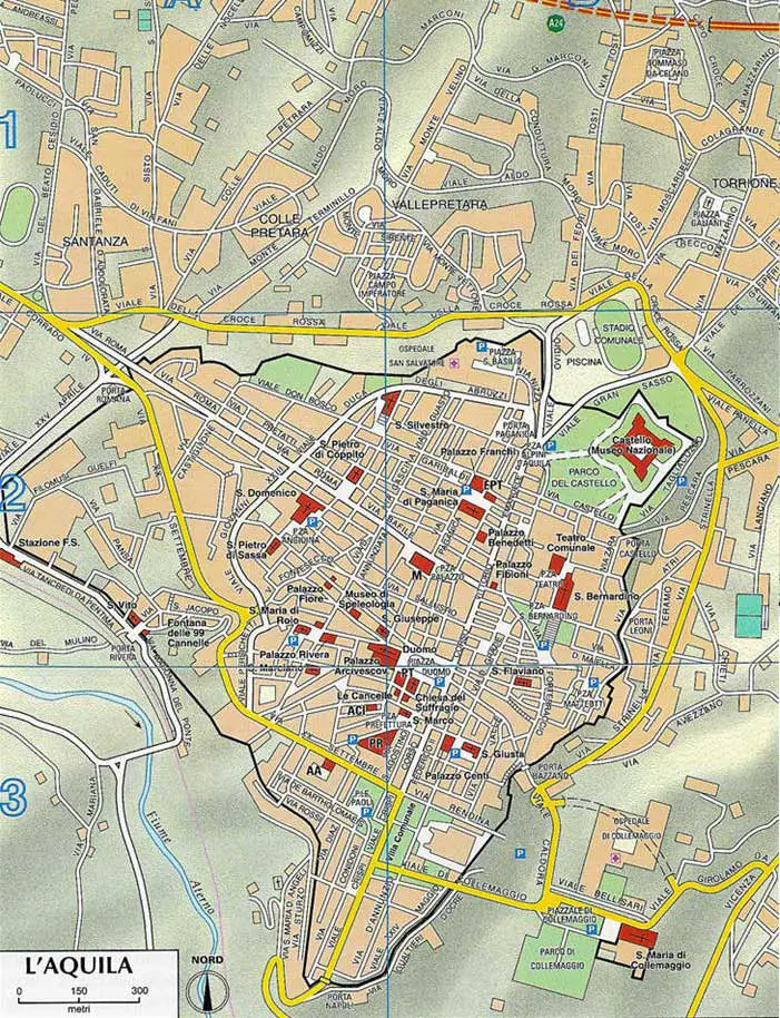 City Map L'aquila - MapSof.net