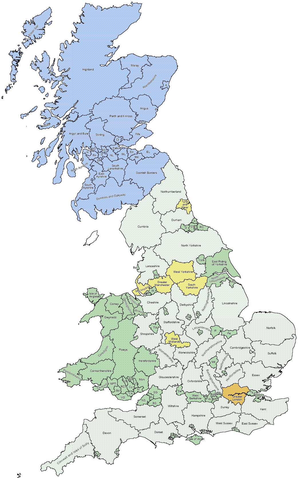 Counties In Uk Mapsof Net