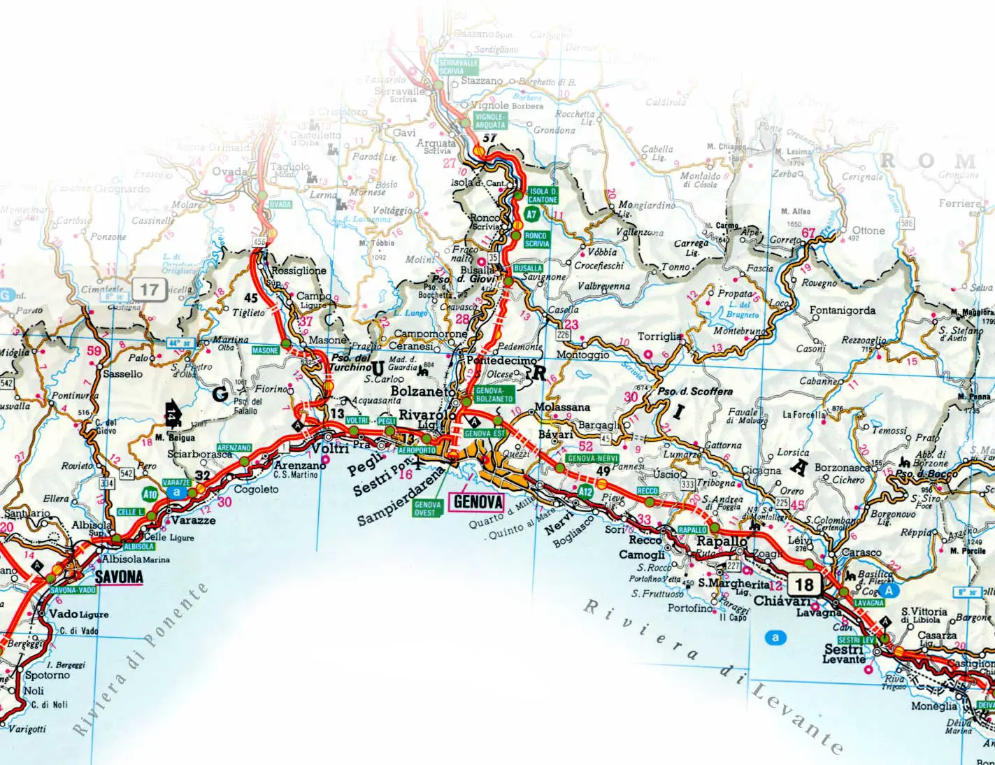 Detailed Genoa Map • Mapsof.net