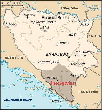 Hercegovina Mapa – superjoden