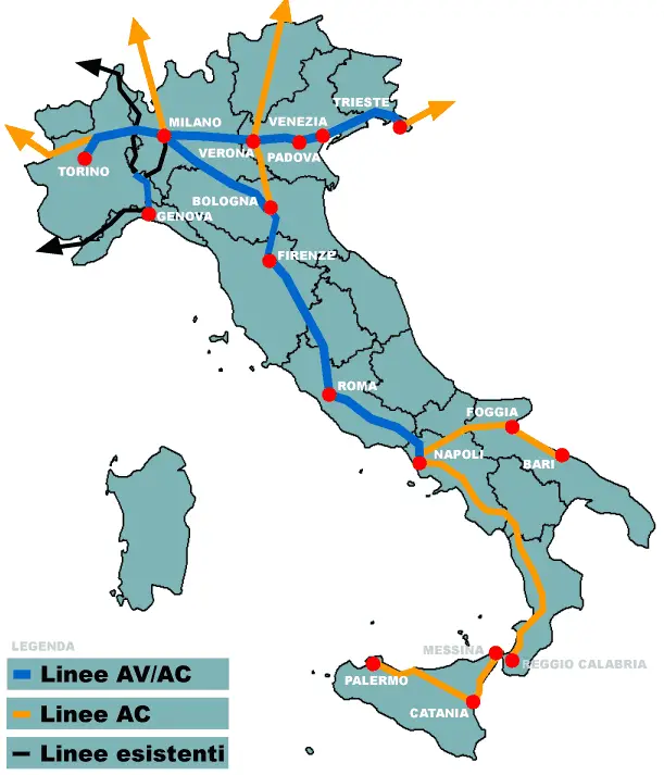 Italy Tav New - MapSof.net