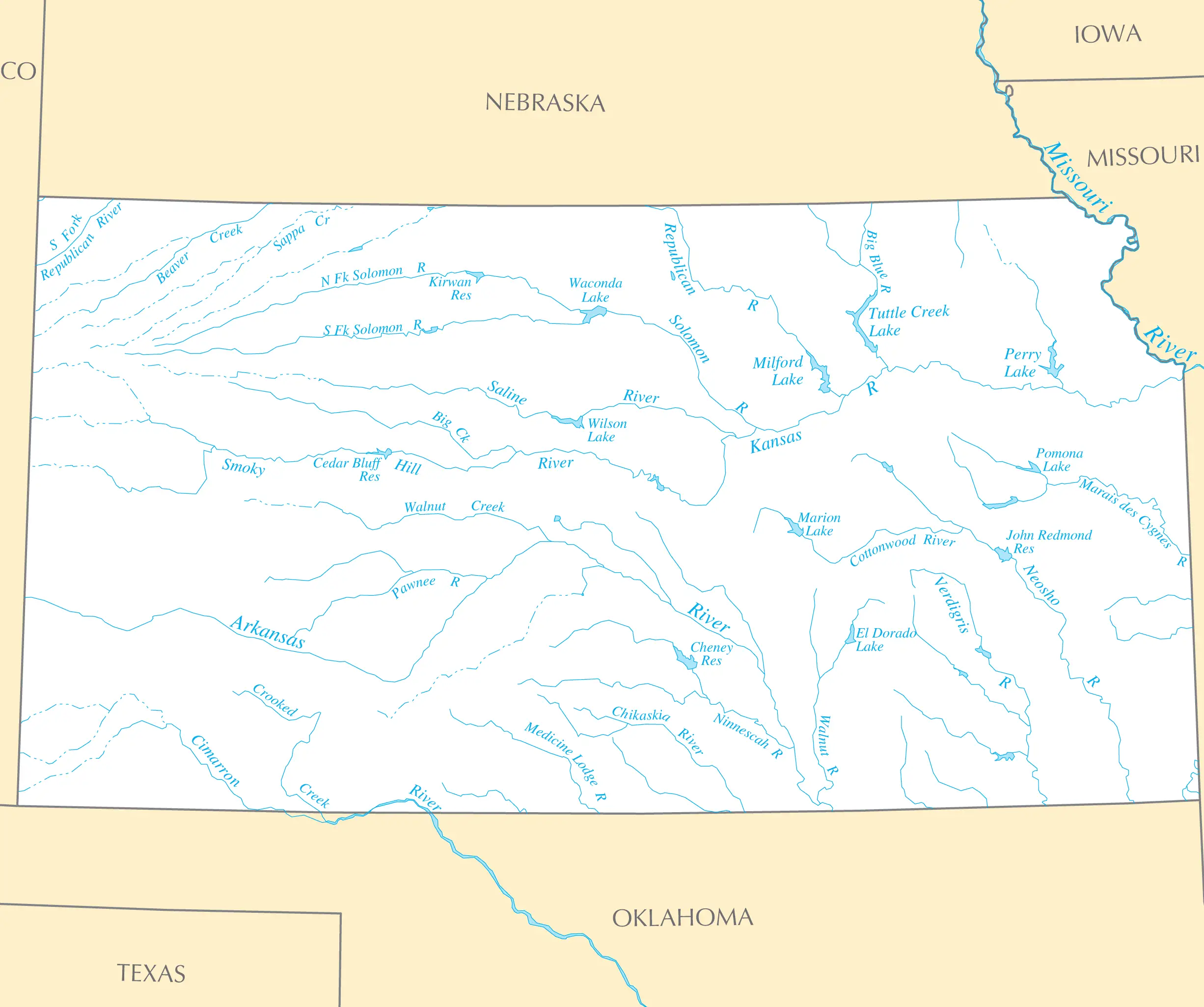 Kansas Geographic Facts Maps Mapsof Net - vrogue.co