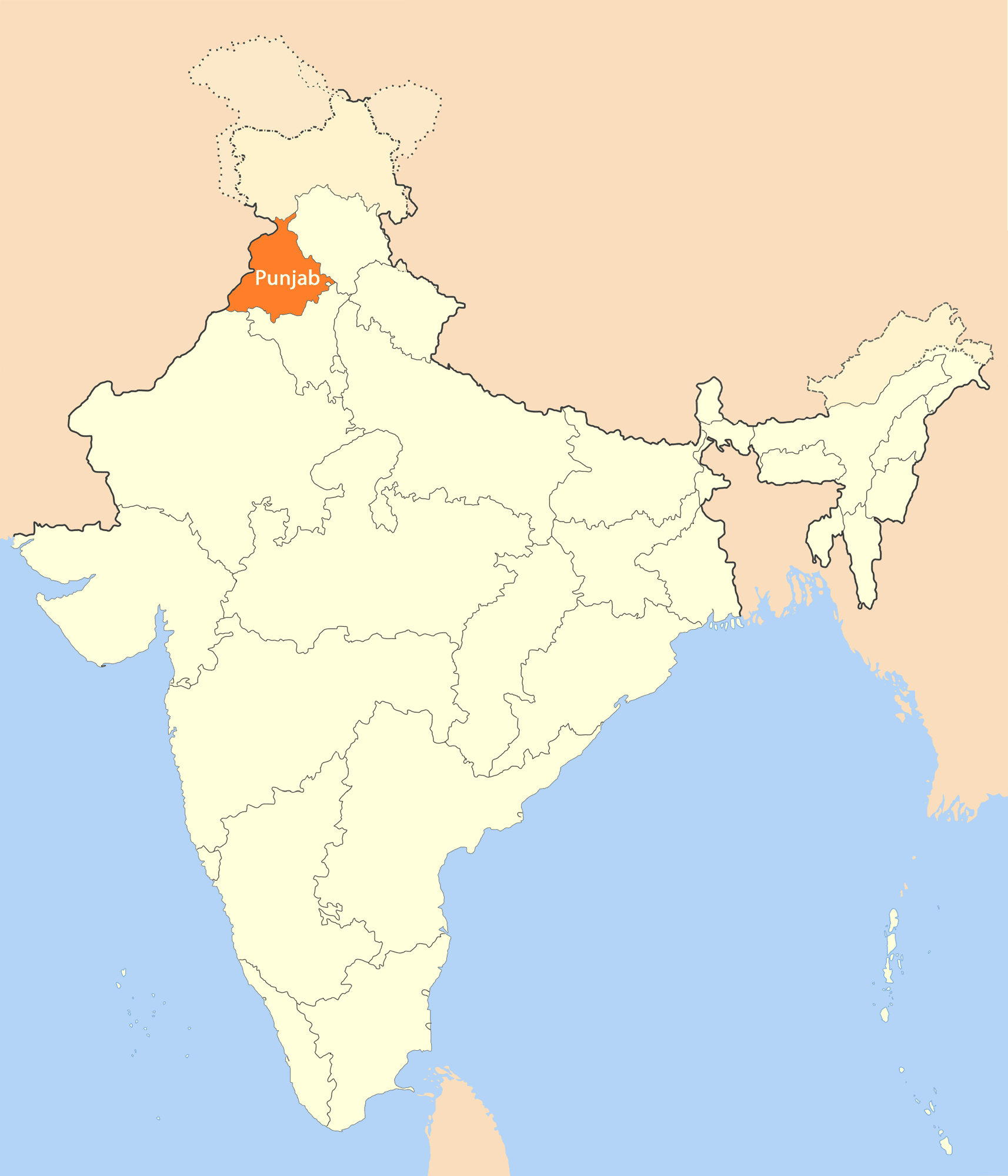 Where Is Punjab Located In India Political Map Map Of - vrogue.co