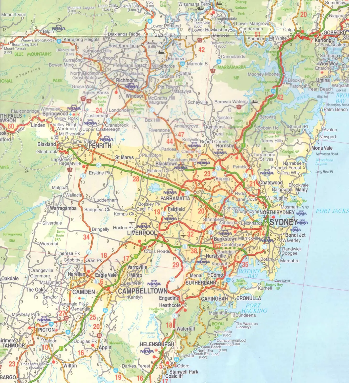 Sydney Toll Roads Map Map Of Sydney Toll Roads Australia - Bank2home.com