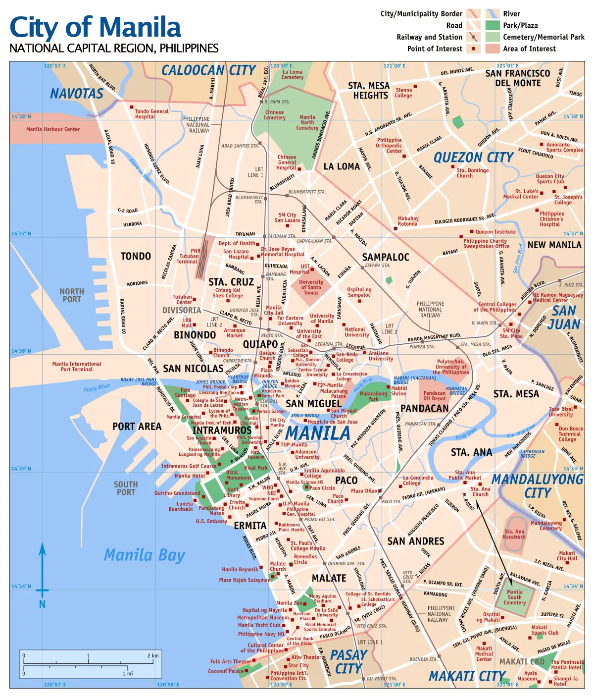 Manila On A Map