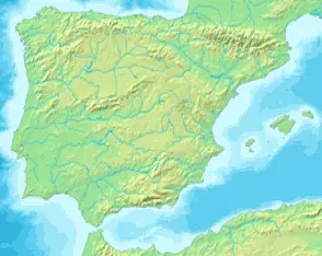 Mapa Iberia Minifisico - MapSof.net