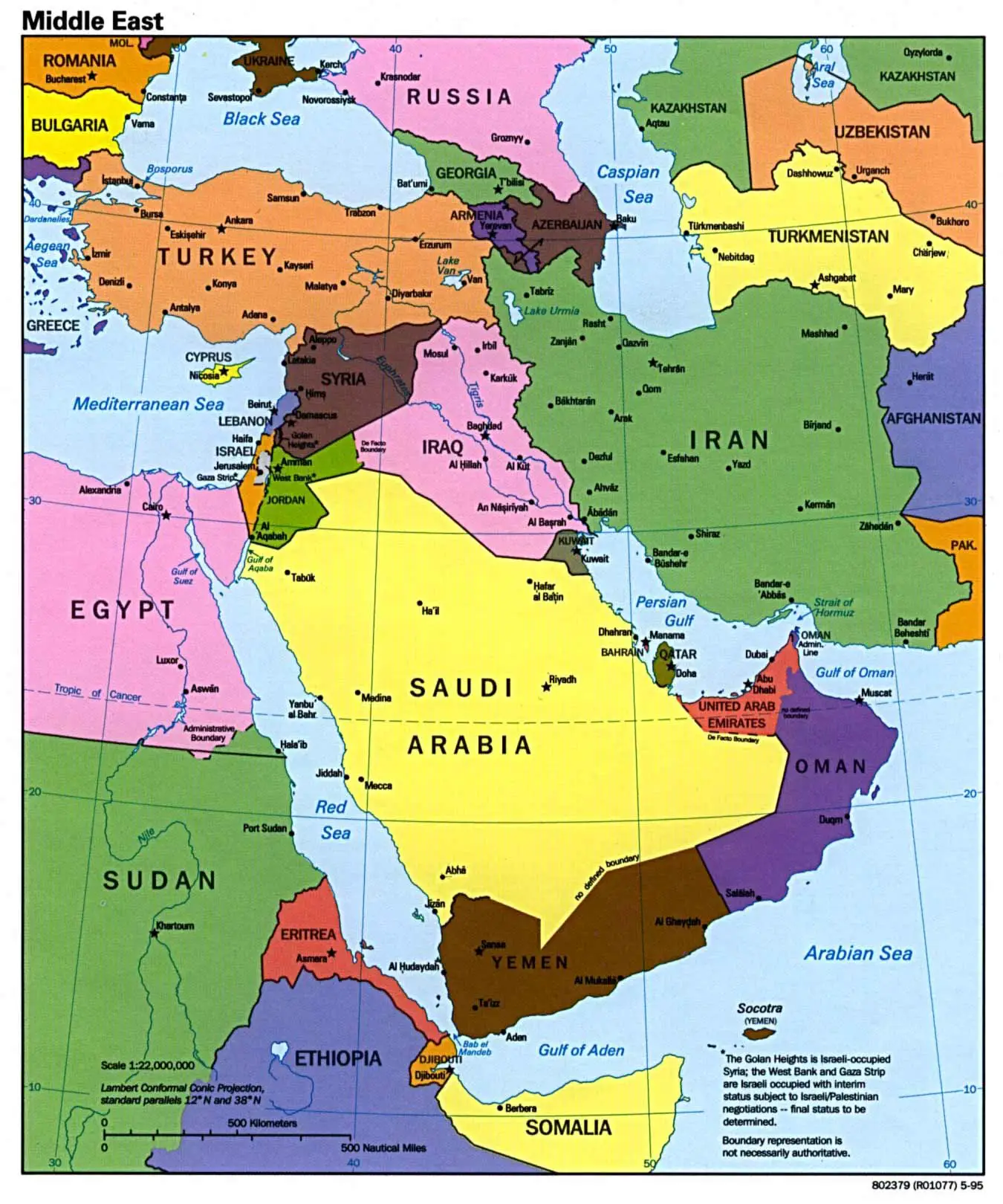Middle East Map Activity