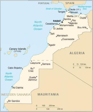 Morocco Map Jpeg - MapSof.net