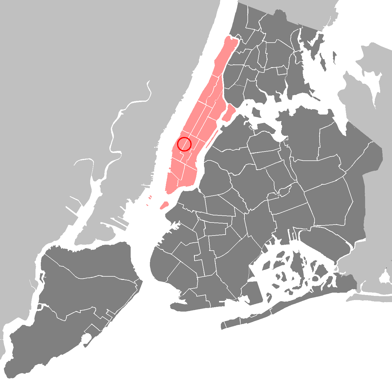 New York City Manhattan Hells Kitchen Mapsof Net
