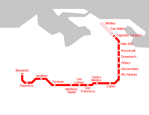 San Juan Metro Map • Mapsof.net