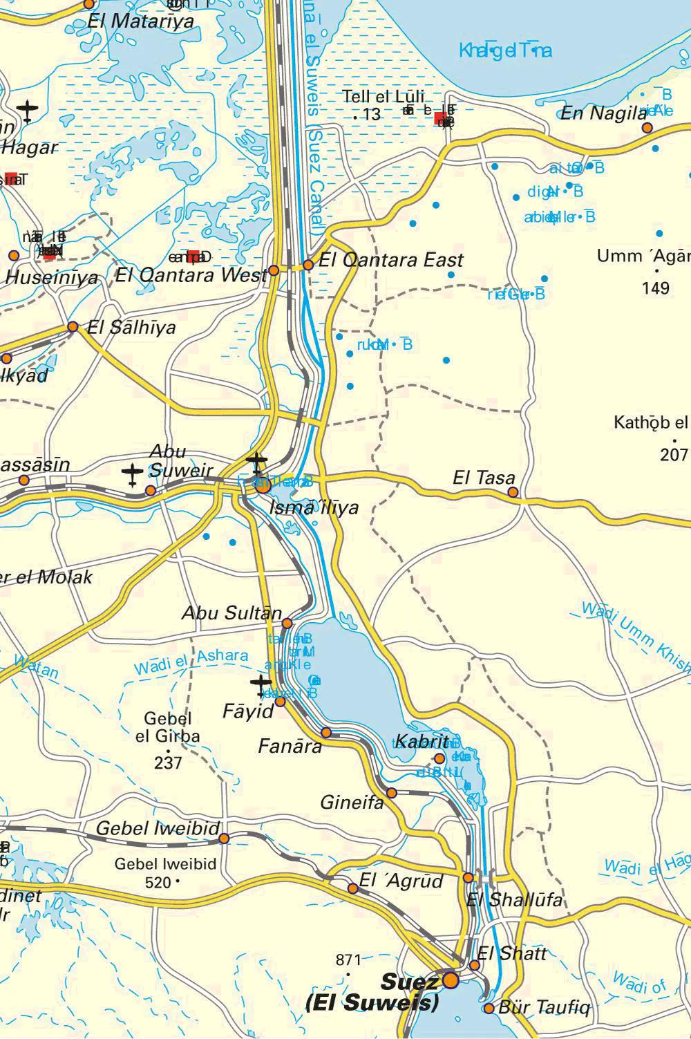 Suez Canal Map 