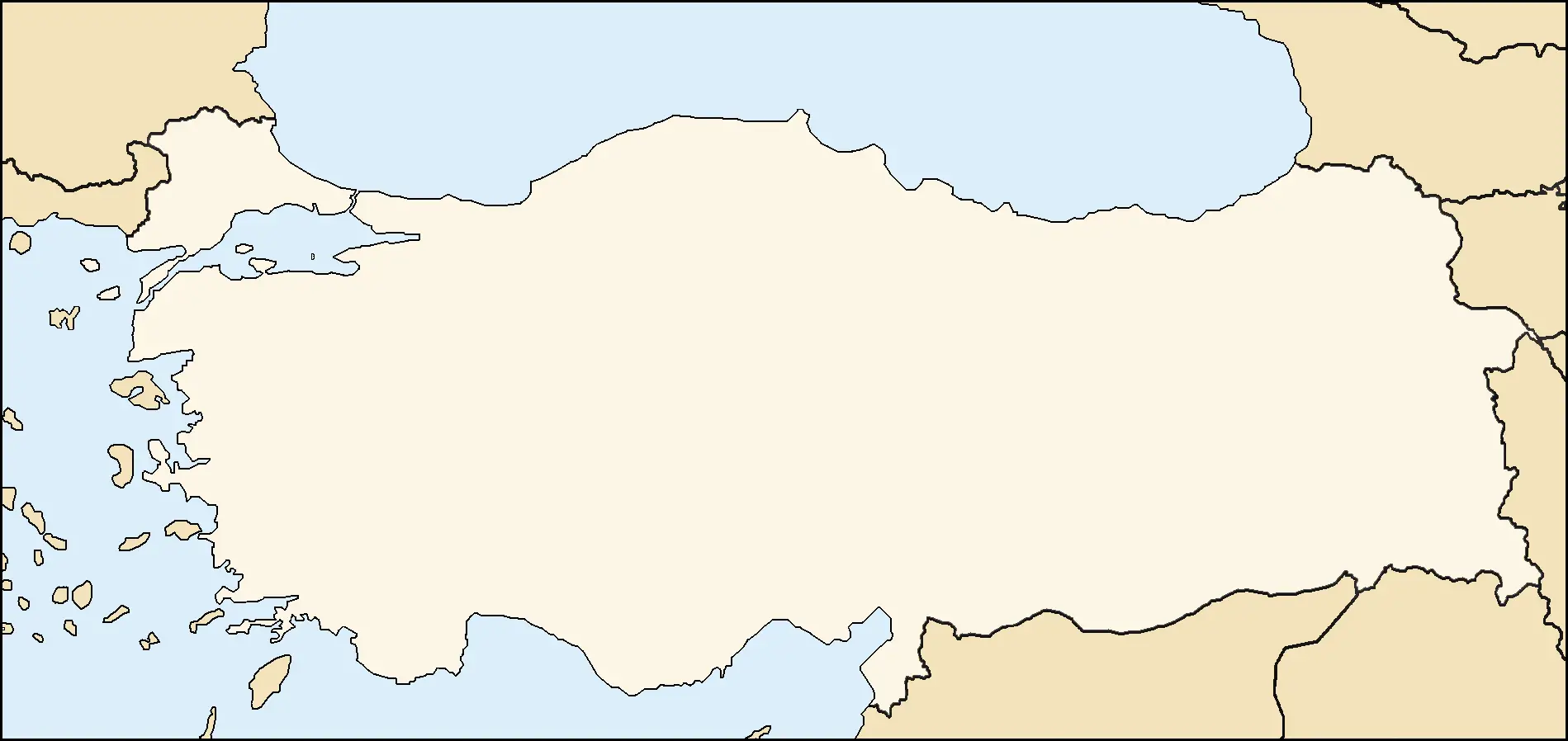 Turkey Map Modern2 • Mapsof.net