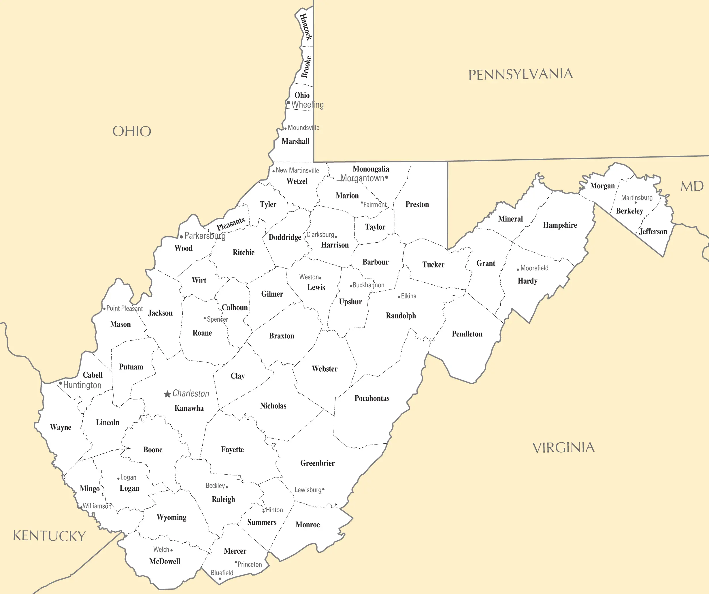 Map Of Virginia With Cities And Towns - Zip Code Map