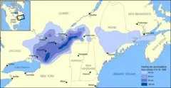 1998 Ice Storm Map