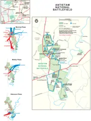 Battlefield of Antietam (sharpsburg) Map