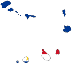 Cape Verde Flag Map