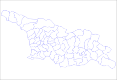 Georgia Districts Blank Map