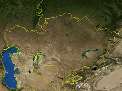 Kazakhstan World Wind Blank