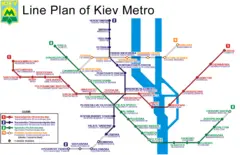 Kiew Metro Map
