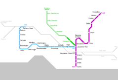 Lausanne Metro Map