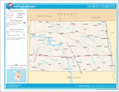 Map of North Dakota Na 1
