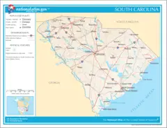 Map of South Carolina Na 1