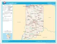 Map of Indiana Na