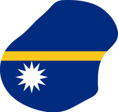 Nauru Flag Map