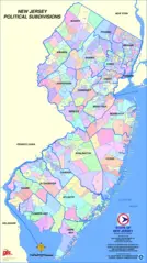 New Jersey Political Subdivisions Map
