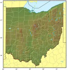 Ohio Relief Map