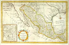 Old Map of Mexico 1780