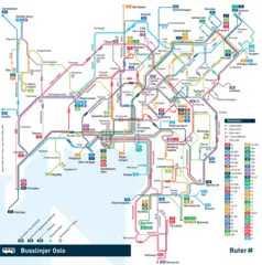 Oslo Bus Map