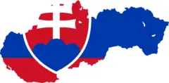 Slovakia Flag Map