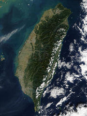Taiwan Nasa Terra Modis Satellite Image