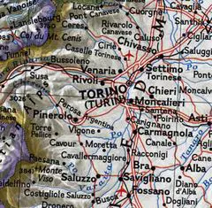 Turin Topographic Map
