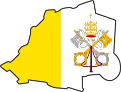 Vatican City Flag Map