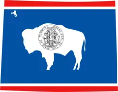 Wyoming Flag Map