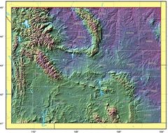 Wyoming Relief Map