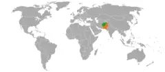 Afghanistan Pakistan Locator