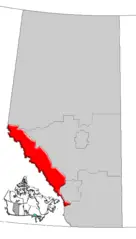 Alberta Rockies Map