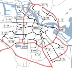 Amsterdam Outline S Roads  Numbers