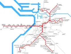 Antwerpen Metro Map