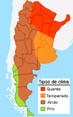 Argentina Climate Map