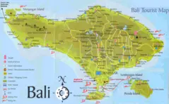 Bali Tourist Map