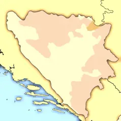Bosnia Herzegovina Map Modern