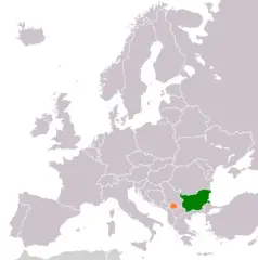 Bulgaria Kosovo Locator